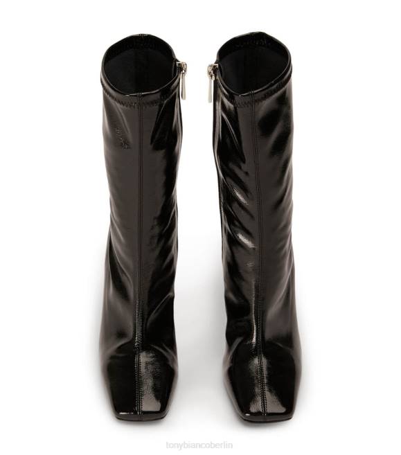 Stiefeletten| de Tony Bianco Frauen Remie Stiefeletten schwarzes Crinkle-Lack 4624499